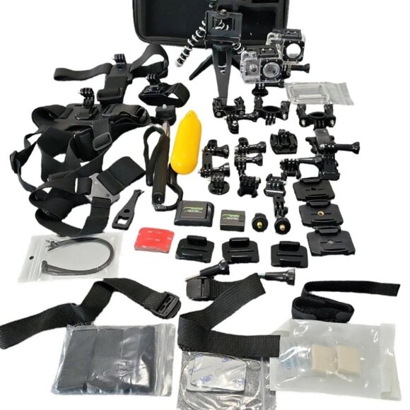 Mini Action Cam Accessory Pieces 45+ Fit SJCAM or Some GoPro - Picture 1 of 10